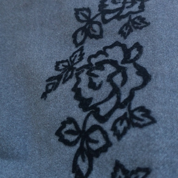 vintage gymboree fancy winter dress with velvet floral details 3T toddler girls - Picture 9 of 9